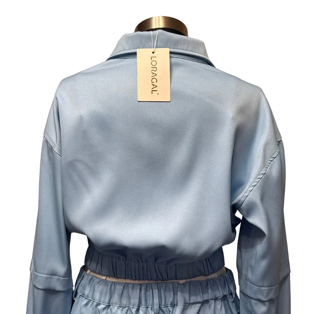 Loragal 2-Piece Set Jacket & Pants | Size Large | Wide Leg - Picture 4 of 5